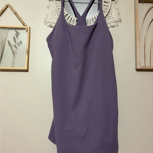 HALARA Tulip Purple Cross Back Athletic Dress - Picture 3 of 4